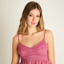 BLUSA ROSA SIN MANGA